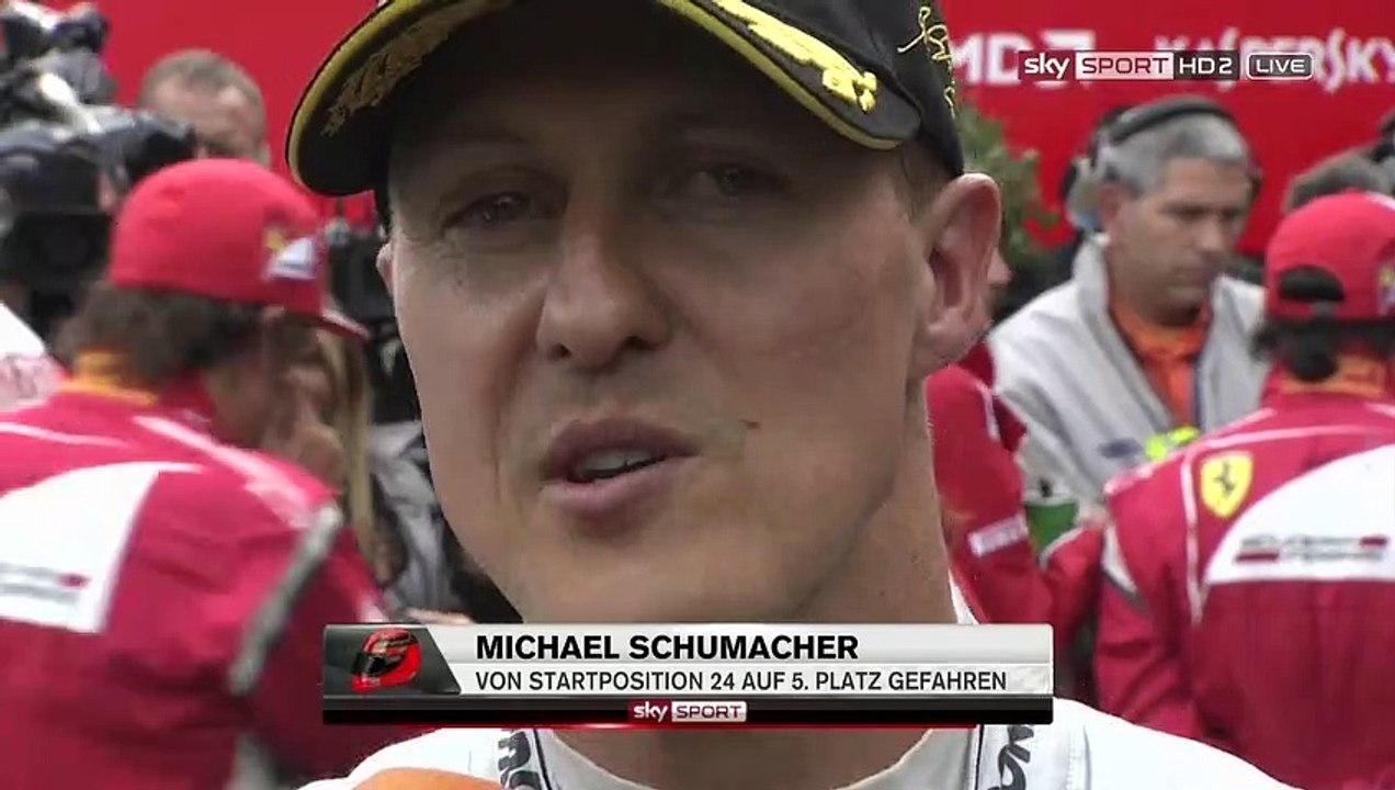 Michael Schumacher - Belgien 2011 von Pos. 24 auf 5