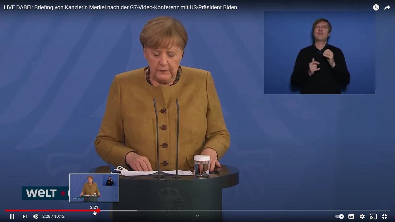 Merkel: 'Pandemie erst besiegt wenn alle Menschen auf der Welt geimpft'