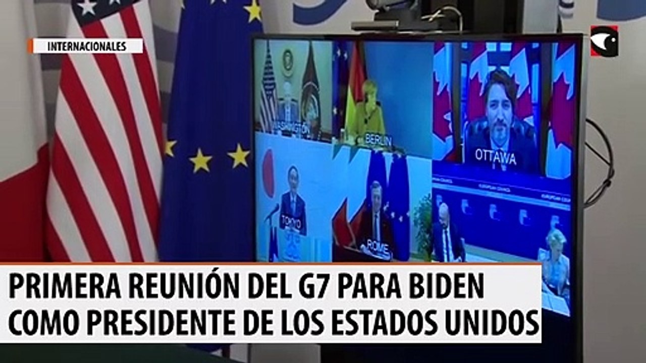 Primera reunión del G7 para Biden como presidente de los Estados Unidos