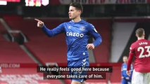 Ancelotti insists James is happy at Everton