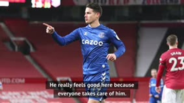 Ancelotti insists James is happy at Everton