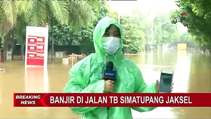 Genangan Air di Jalan TB Simatupang Capai Ketinggian 150 Sentimeter!