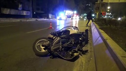 İzmir'de motosiklet sürücüsü kazada ağır yaralandı