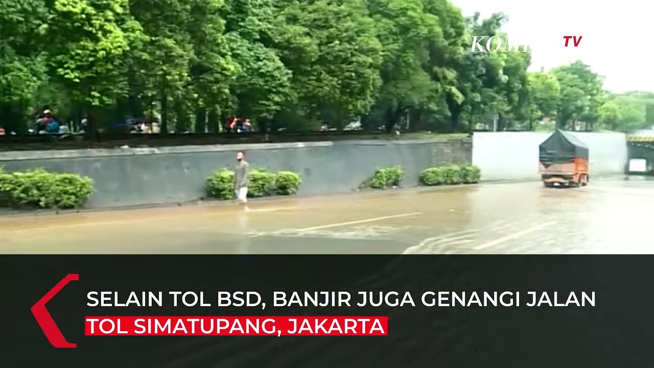 Banjir Genangi Tol BSD dan Simatupang, Kendaraan Terjebak