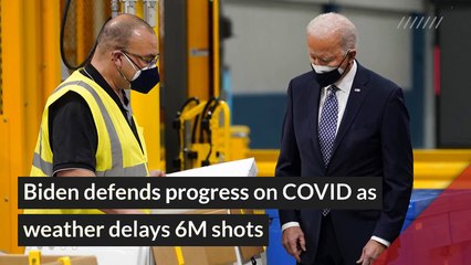 Biden defends progress on COVID as weather delays 6M shots, and other top stories in general news from February 20, 2021.