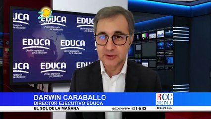 Darwin Caraballo, director ejecutivo de EDUCA presenta plan educativo para el retorno a las clases