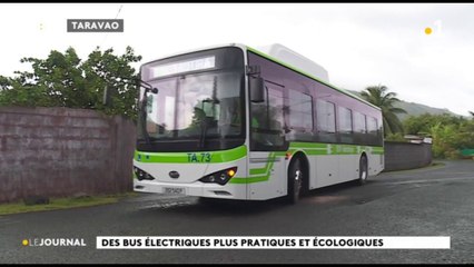 Les habitants de Tahiti iti transportés en bus 100% électrique