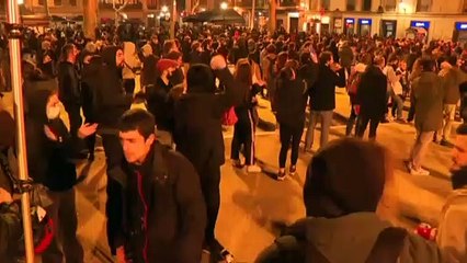 Se suceden los altercados en las protestas contra el encarcelamiento del rapero Pablo Hasél