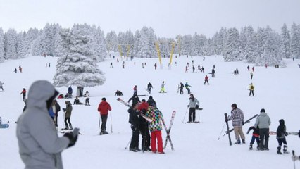 Uludağ’ın zirvesi yine tıklım tıklım