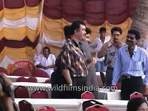 Sanjay Dutt, Jackie Shroff and Randhir Kapoor at the launch of 'Shikar'