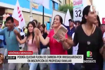 Verónika Mendoza podría quedar fuera de carrera por irregularidades en inscripción