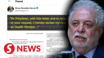 Argentine health minister resigns after reports of VIP vaccine access