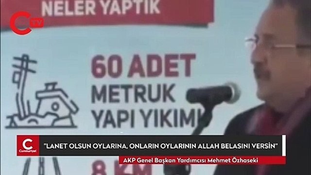 AKP'li Özhaseki'den HDP'ye: Lanet olsun oylarına, onların oylarının Allah belasını versin