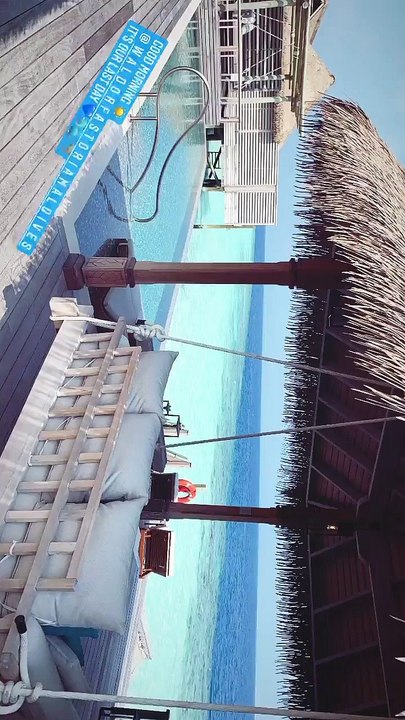 Cathy Guetta s'est offert des vacances aux Maldives en famille.