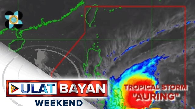 PTV INFO WEATHER | Bagyong #AuringPH, bahagyang humina habang kumikilos pa-hilagang kanluran ng bansa