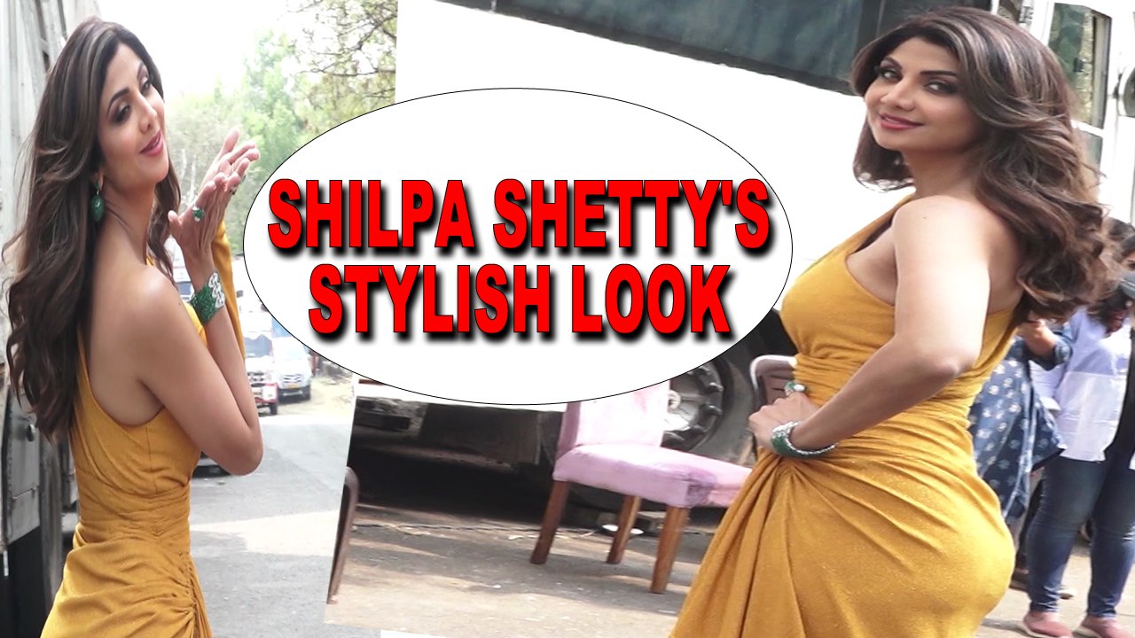 Shilpa Shetty Kundra spotted on the sets of Super Dancer--Chapter 4 in stylish avatar