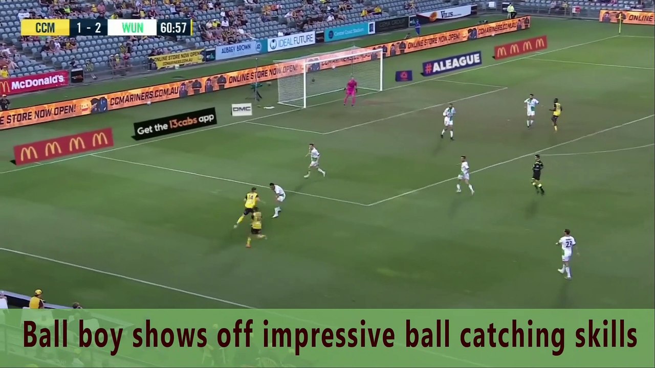 Ball Boy Impressive Ball Catching Skills