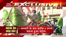 Congress in Delhi stage protest against petrol price hike
