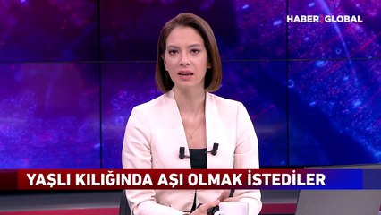 Yaşlı kılığına girerek aşı olmak istediler