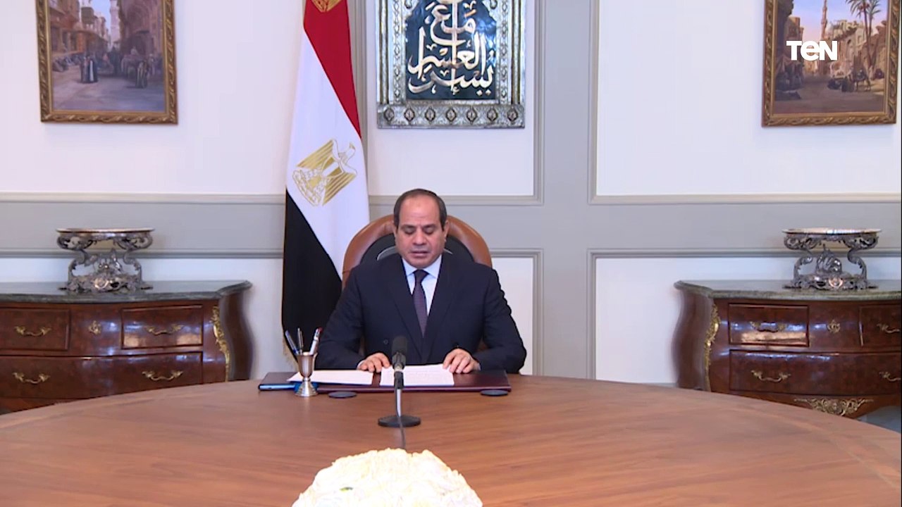 السيسي يدعو رؤساء المحاكم الدستورية إلى التباحث حول تلك التحديات عند تشريفهم مصر خلال شهر يونيو