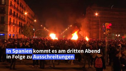 Erneut Ausschreitungen in Spanien