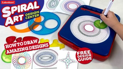 Lakeshore Spiral Art Design Center Ideas with Free Design Guide || Keith's Toy Box