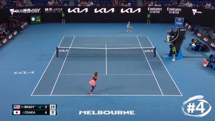 Brady a fait ce qu'elle a pu pour contrer Osaka... en vain : le Top 5 points de la finale dames