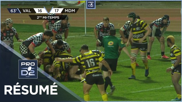 PRO D2 - Résumé Valence Romans Drôme Rugby-Stade Montois: 16-48 - J20 - Saison 2020/2021
