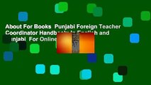 About For Books  Punjabi Foreign Teacher Coordinator Handbook: In English and Punjabi  For Online
