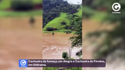 Cachoeira da fumaça, em Alegre e Cachoeira do Firmino, em Ibitirama