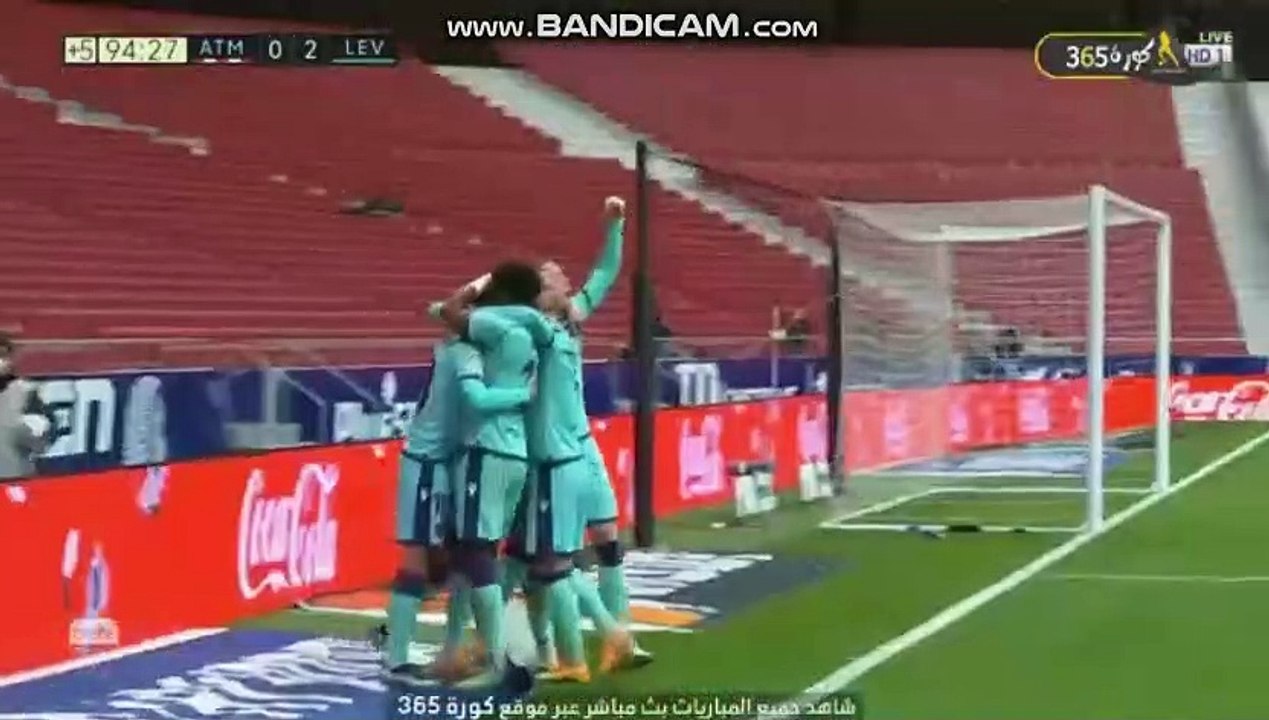 Atletico Madrid - Levante 0-2 GOAL DE FRUTOS 20-02-2021
