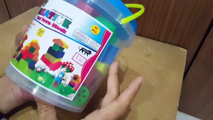 Unboxing and Review of Rashmi toys Building blocks Bucket for kids gift