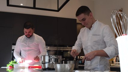 Couvin: Gratien Leroy et Enguerrand Moura cuisinent ensemble des recettes transfrontalières (20.02.21)