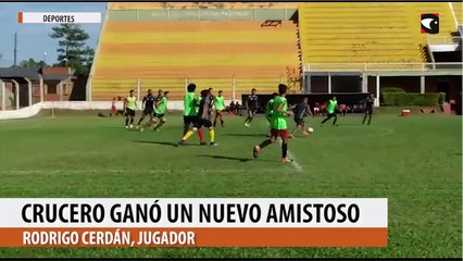 Crucero ganó un nuevo amistoso