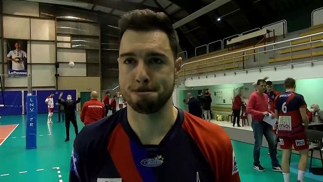Eldin Demirovic après la victoire de Saint-Quentin Volley à Martigues