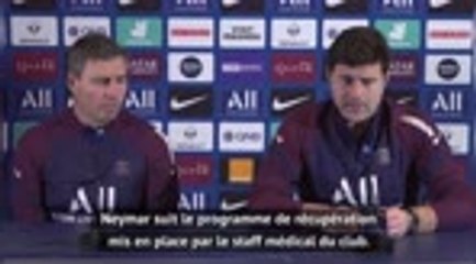 PSG - Pochettino : "Neymar va respecter le programme de récupération mis en place"