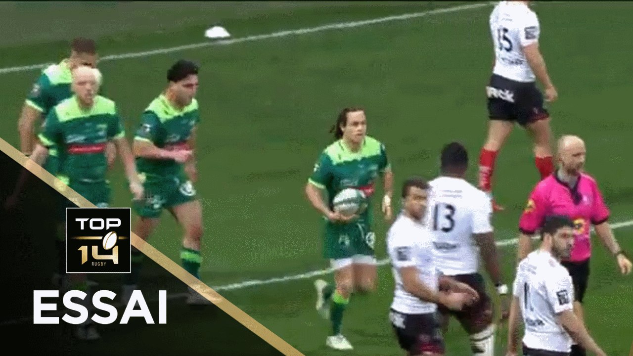 TOP 14 - Essai de Clovis LE BAIL(SP) - Pau - Toulon - J17 - Saison 2020/2021