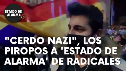 “Cerdo nazi”, los ‘piropos’ de los radicales a Estado de Alarma