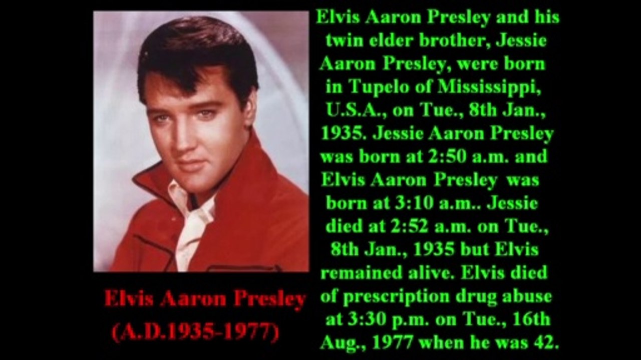 8.Wong's Forensic Mathematics: Why did twins Jessie Presley die but Elvis Presley alive ?