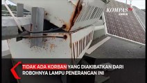 Lampu Jalan Di Jembatan Merah Putih Roboh