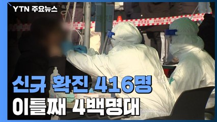 신규 확진 416명...국내발생 391명, 해외유입 25명 / YTN