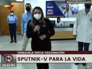 4.450 inmunizaciones se aplicarán en primera dosis de Sputnik-V en el Hospital Central de Maracay