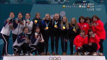 ロコソラーレ　 メダルセレモニー ピョンチャンオリンピック  Curling
