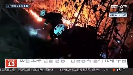 정선 산불 18시간 만에 완진…밤새 12㏊ 잿더미