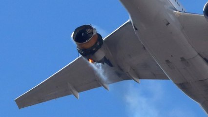 US flight UA328 lands safely in Denver following engine failure