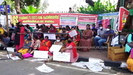 About psc rank holders strike in kerala