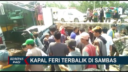 Kapal Feri Terbalik di Sambas, Tak Ada Korban Jiwa