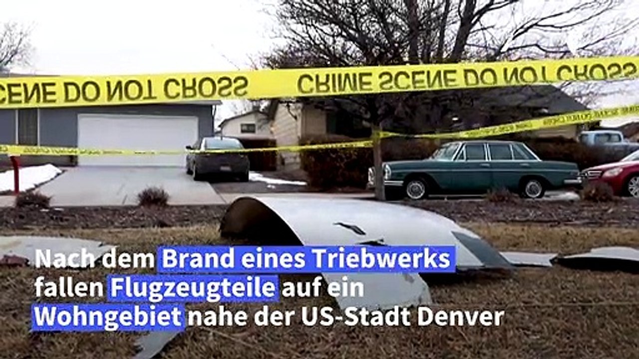 Flugzeugteile stürzen auf Wohngebiet nahe US-Stadt Denver