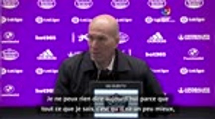 24e j. - Zidane : "Nous ne prendrons pas de risques à propos de Benzema"