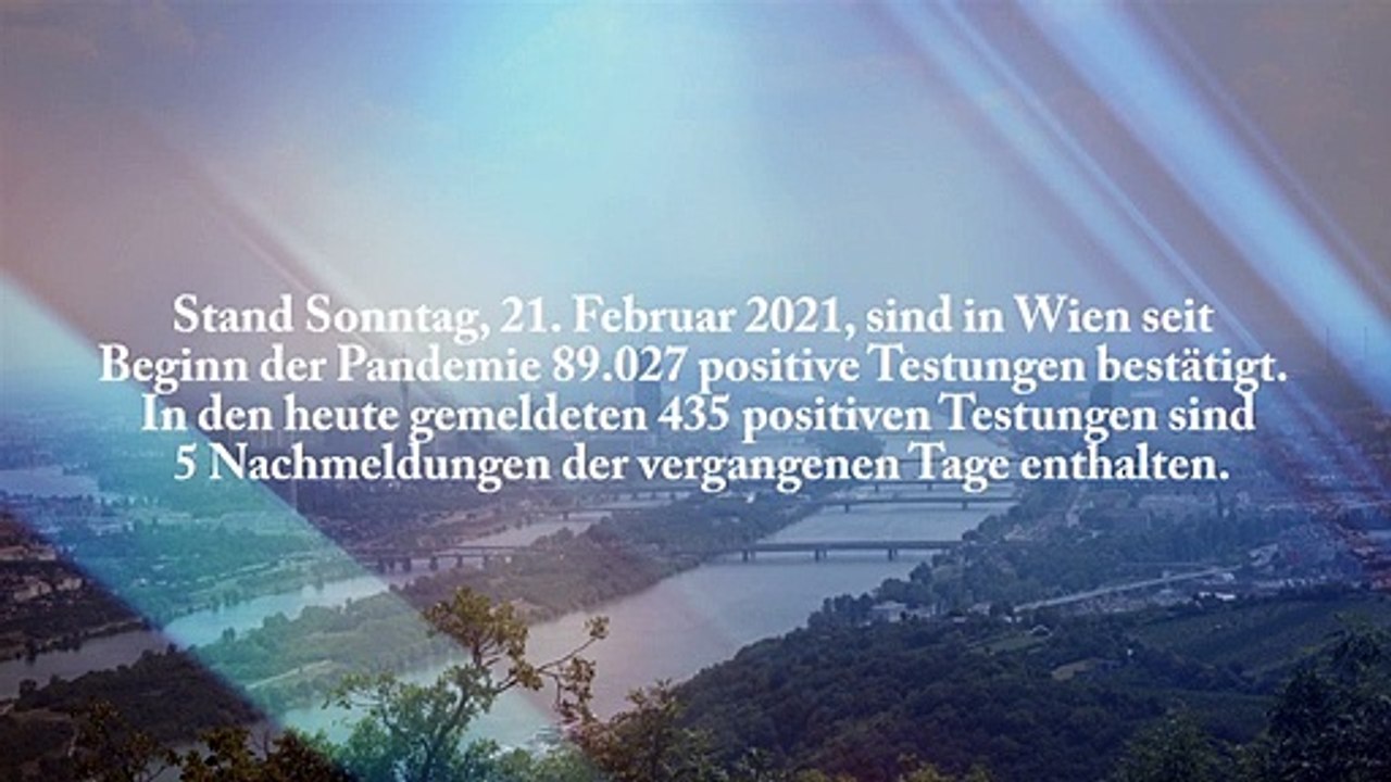 Corona Kennzahlen Wien 21. Februar